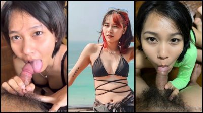 Onlyfans18+ bararungbung สาวผมสั้นโครดแซ่บอมควยสุดคอถึงคอหอย โอนลีแฟนสาวไทยหีสวย